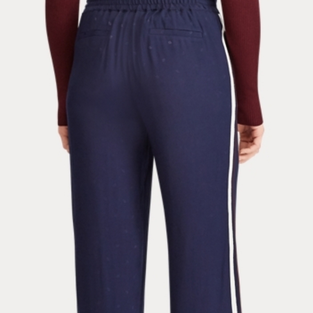 LAUREN Ralph Lauren Side-Stripe Wide-Leg Pant